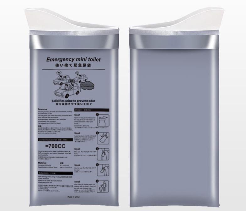Emergency urine bag